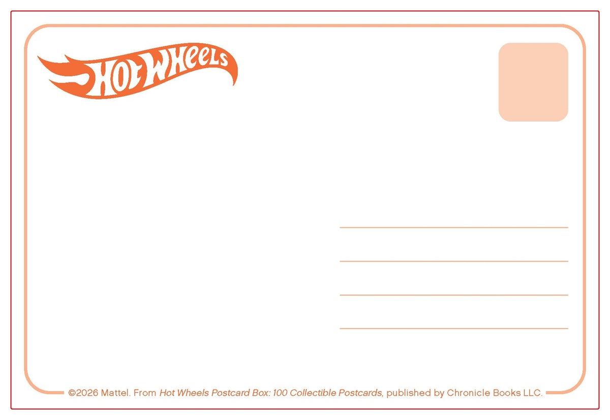 Hot Wheels Postcard Box - 100 Collectible Postcards