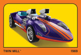 Hot Wheels Postcard Box - 100 Collectible Postcards