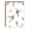 Hummingbirds Birthday Card

Inside verse: Sweet wishes for a delightful birthday

• Size: A6, 4.6" x 6.4"
• Illustrated by Louise Mulgrew
• Paired with a Kraft envelope
• Printed in the USA on high-quality recycled post-consumer waste paper

About The Artist: Working with gouache and watercolor, Louise designs in her tiny studio in Brighton, England, inspired by her love of all animals, and passion for the natural world. Louise was named 2023 Artist of the Year by the USA Greeting Card Association.