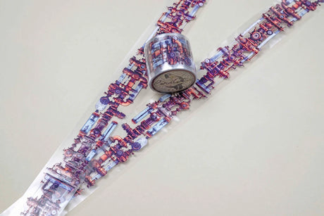 Cinta washi con bordes quemados