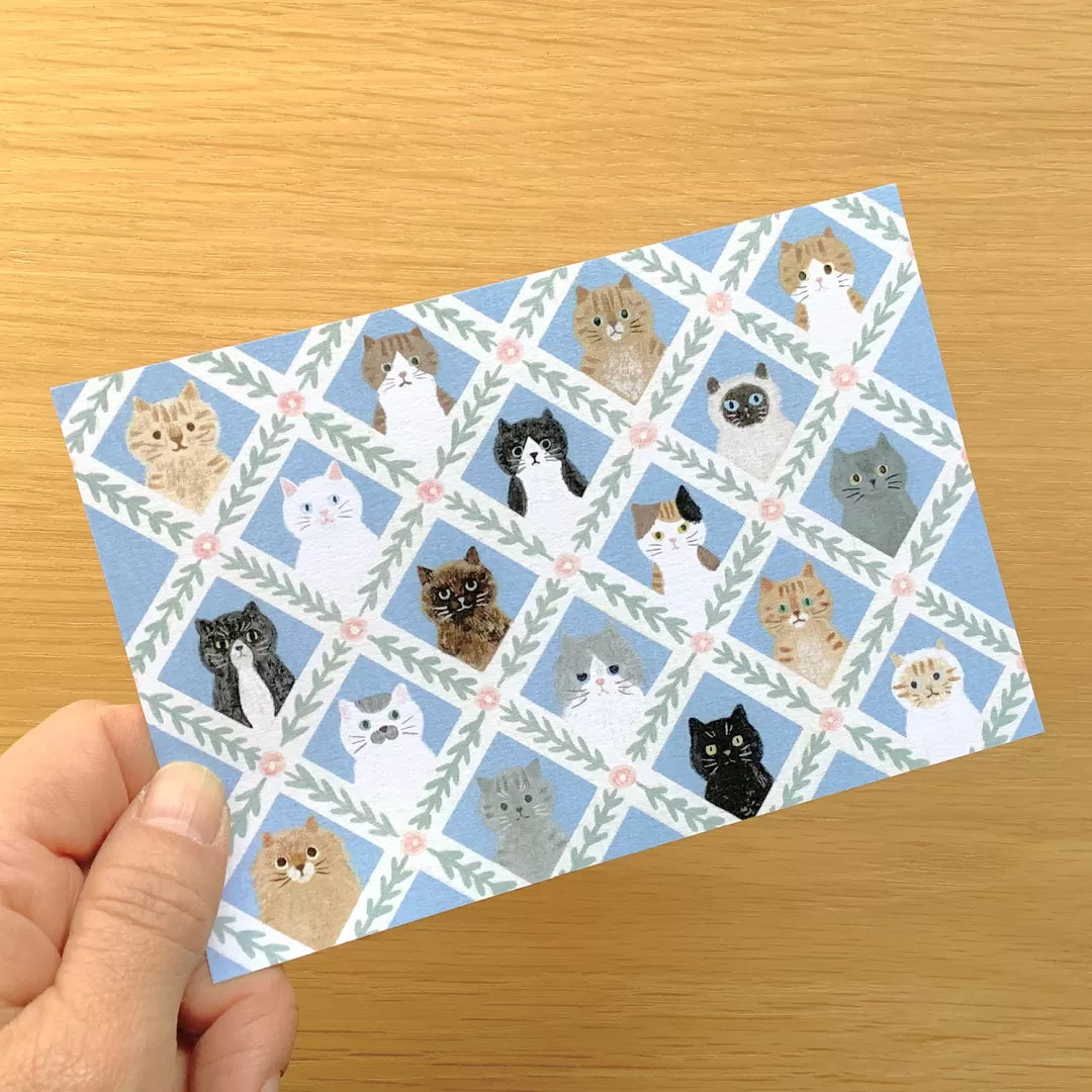 4legs Postcard - Cat Face