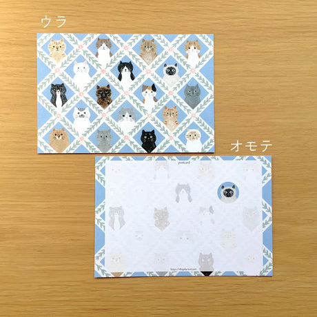 4legs Postcard - Cat Face