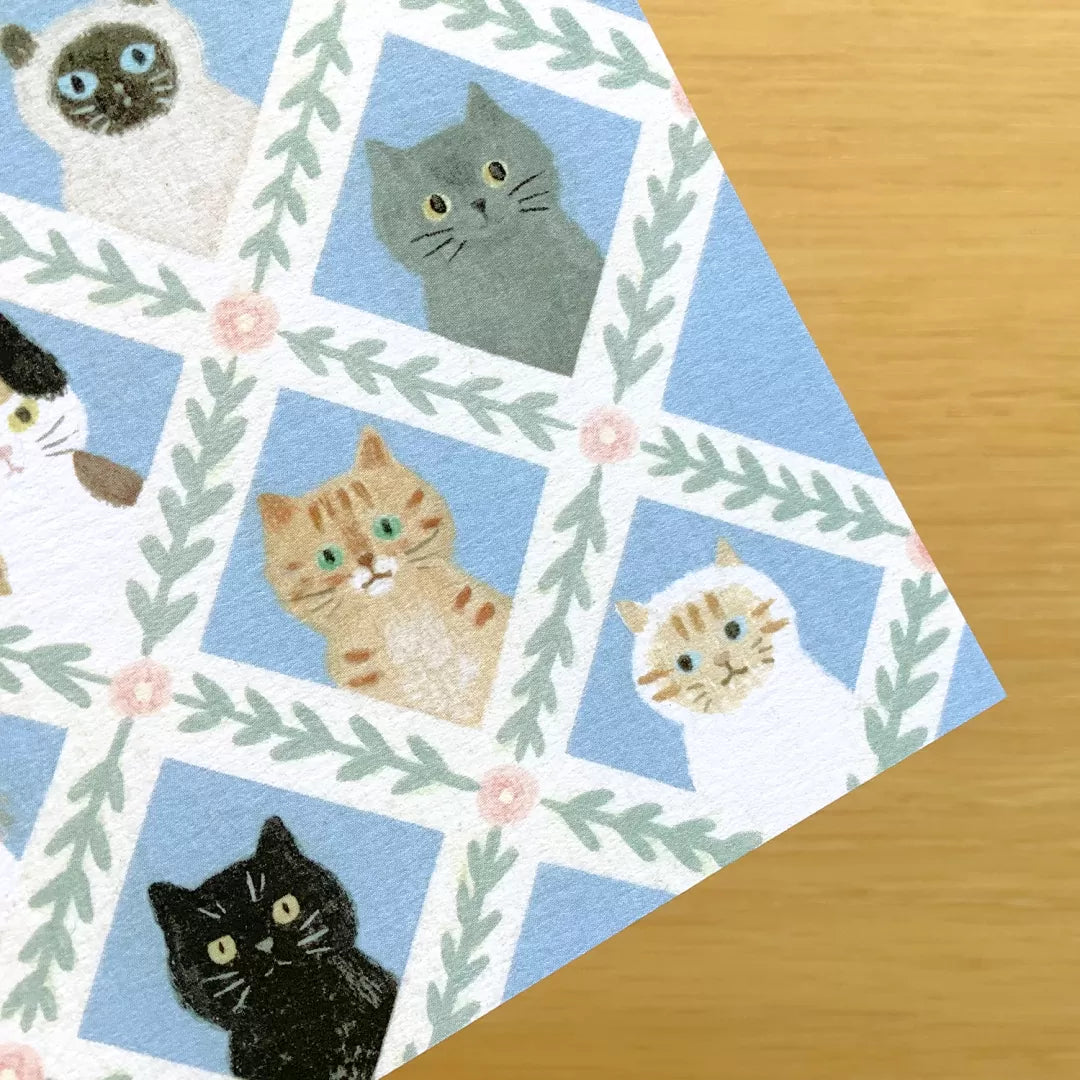 4legs Postcard - Cat Face