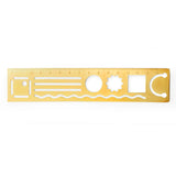 Inkerie 3 in 1 Metal Ruler