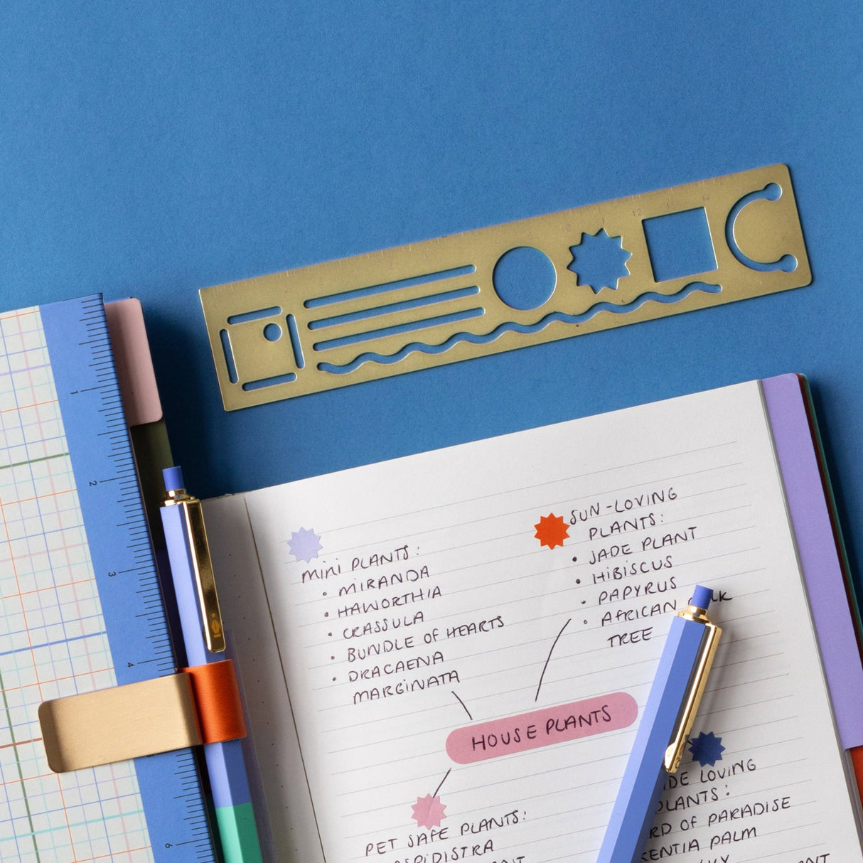 Inkerie 3 in 1 Metal Ruler