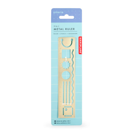 Inkerie 3 in 1 Metal Ruler