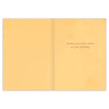 Inside verse: Sending you warm wishes on your birthday!