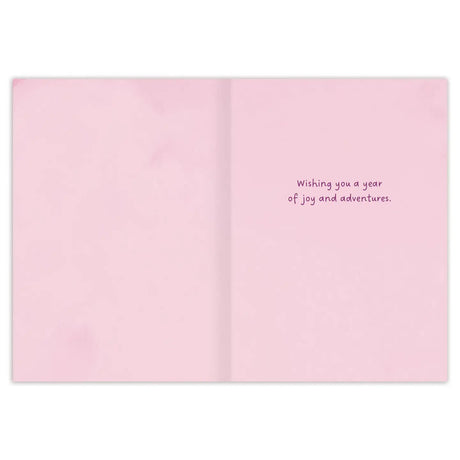 Inside verse: Wishing you a year of joy and adventures.