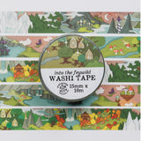Cinta washi con mapa de fantasía de Feywild 
