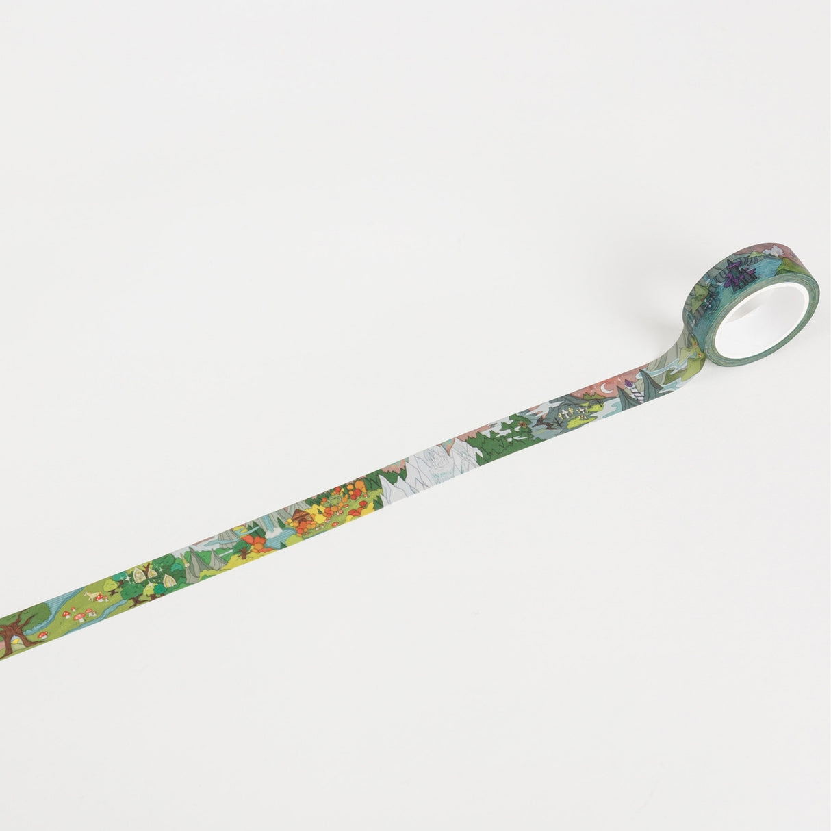 Cinta washi con mapa de fantasía de Feywild 