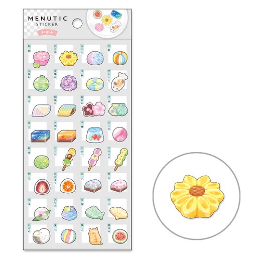Japanese Confectionery Menu Sticker