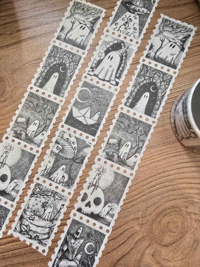 Jon Turner Illustration - Ghost Galore Stamp Washi Tape