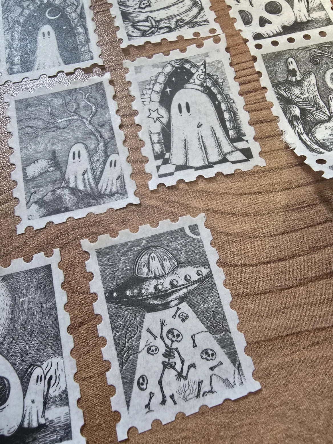 Jon Turner Illustration - Ghost Galore Stamp Washi Tape
