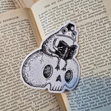 A very learned toady fellow, as featured in Jon Turner's book Fragments, on a lovely die cut vinyl sticker.
