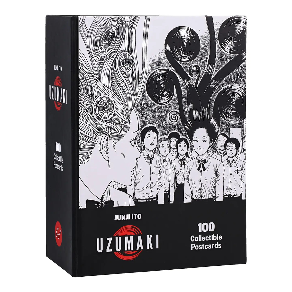 Spiral into horror with this deluxe, officially licensed set of 100 collectible postcards from legendary manga author Junji Ito. Each high-quality print showcases iconic artwork from Uzumaki, his bestselling manga series about a town cursed by spirals.

A four-time Eisner Award winner and New York Times bestselling author, Junji Ito has inspired generations of readers and creators with his legendary works of cosmic horror.