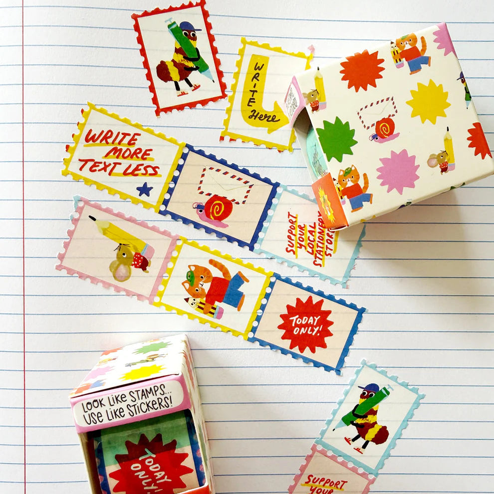 Stamp washi looks like stamps but use like stickers!

Karen's cute shoppers and fun signs.


Perfect for decorating planners, journals, cards, gifts, and scrapbooks. The perfect roll of washi for stationery lovers!

25mm x 10m tape&nbsp;
10 patterns before it repeats.
Comes in a cute illustrated box.
Artwork property of Karen Schipper