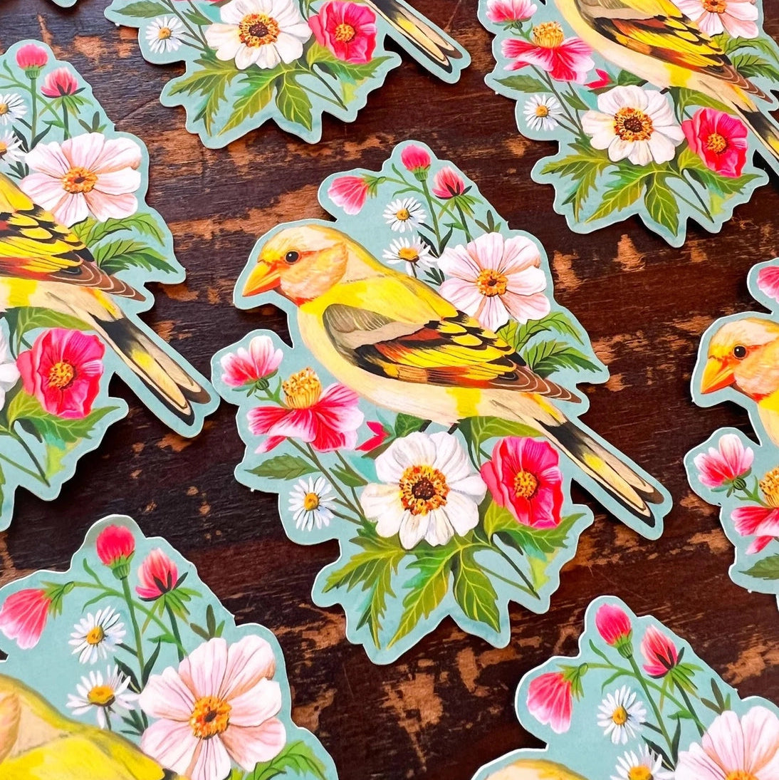 Adorn your laptop, notebook, car, or just about anything that might need a little extra beauty!&nbsp;

This die-cut, matte sticker measures approx 3"x4″ and is printed at the highest quality!