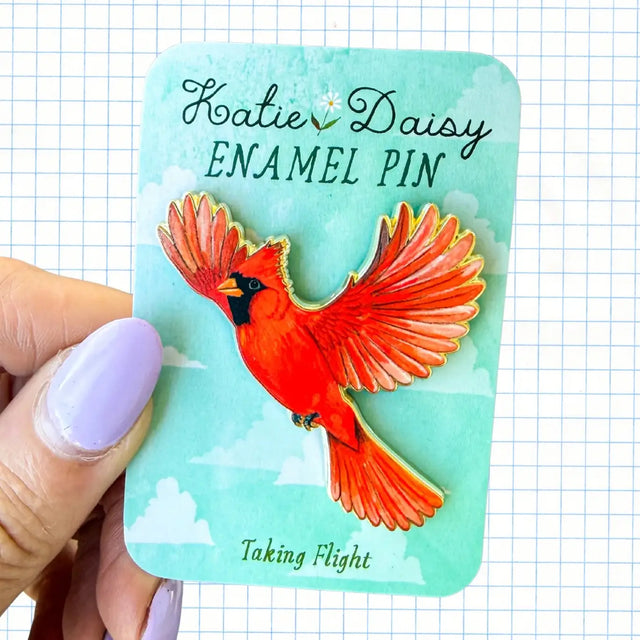 A tiny treasure to pin on your jacket, tote, or favorite old flannel—each one a little love letter to country delights, small joys, and the art of noticing.

Details:
• 1.75” on the longest side
• Gold-plated finish
• Rich, detailed UV printing
• Double pin posts with sturdy metal backings
• Mounted on a backing card


Designed with love in my Oregon studio. Manufactured in China.
Collect them all or gift one to a kindred spirit. 🌸