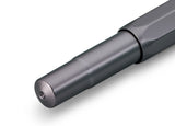Contemporary design made of high-quality aluminium for an incomparable writing feel.

Our AL Sport roller ball anthracite is a pen to behold. The silky, glossy surface in a warm grey tone has an expressive and noble appeal. It is a perfect accessory for everyday use in the office, daily life, and leisure.

The metallic body is made of high-quality aluminium and grants an unique haptic experience. Its fine surface imparts elegance.

The Kaweco Sport was created in 1911. The pocket-sized roller ball pen only 