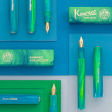 Kaweco COLLECTION Fountain Pen - Marble Ocean
Explore the depths of the world's oceans

Get ready to go on a treasure hunt with our new Kaweco Collection fountain pen. The Marble Ocean combines the dynamic shades of green and blue with flowing lightness, which reflect the variety of colours of the ocean. From crystal clear, turquoise waters, deep blue seabed and even fluorescent flora and fauna, the Kaweco Collection Marble Ocean finds a stream of inspiration in it.