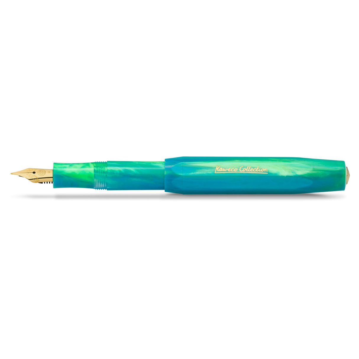 Kaweco COLLECTION Fountain Pen - Marble Ocean
Explore the depths of the world's oceans

Get ready to go on a treasure hunt with our new Kaweco Collection fountain pen. The Marble Ocean combines the dynamic shades of green and blue with flowing lightness, which reflect the variety of colours of the ocean. From crystal clear, turquoise waters, deep blue seabed and even fluorescent flora and fauna, the Kaweco Collection Marble Ocean finds a stream of inspiration in it.