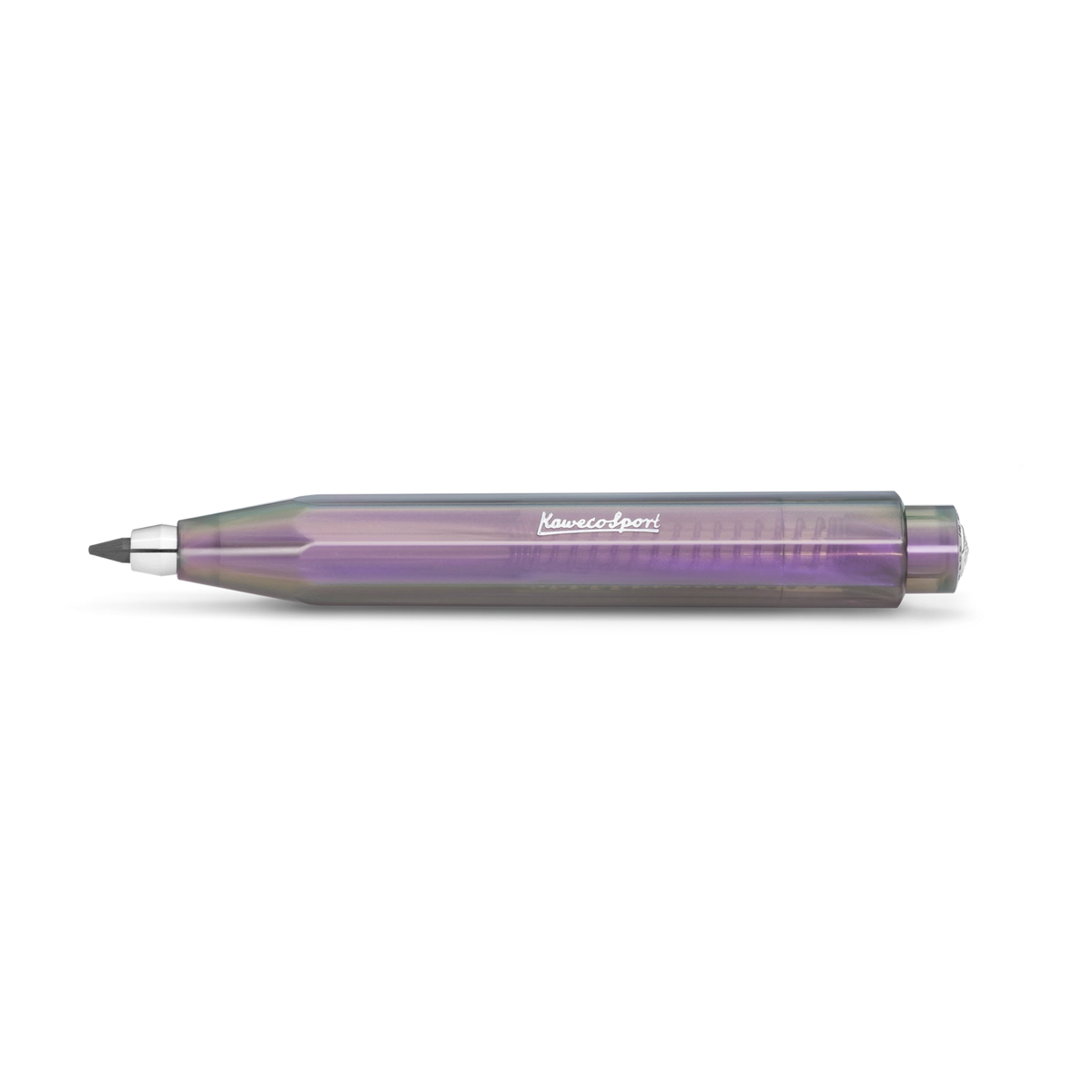 Kaweco LUNAR SPORT Clutch Pencil 3.2mm - Shadow Purple
Mysterious as the moon

The Lunar cycle has come to completion. Two more stunning hues are added to the Kaweco Lunar series: Our darker Shadow Purple is reminiscent of delicate orchid blossoms, while Light Purple, with its pale, mauve shimmer, evokes the soft light of the moon.

They are both imbued with a fascinating colour-changing iridescent effect, making the multicoloured hues dance around the Lunar Sport depending on where the light meets it. This