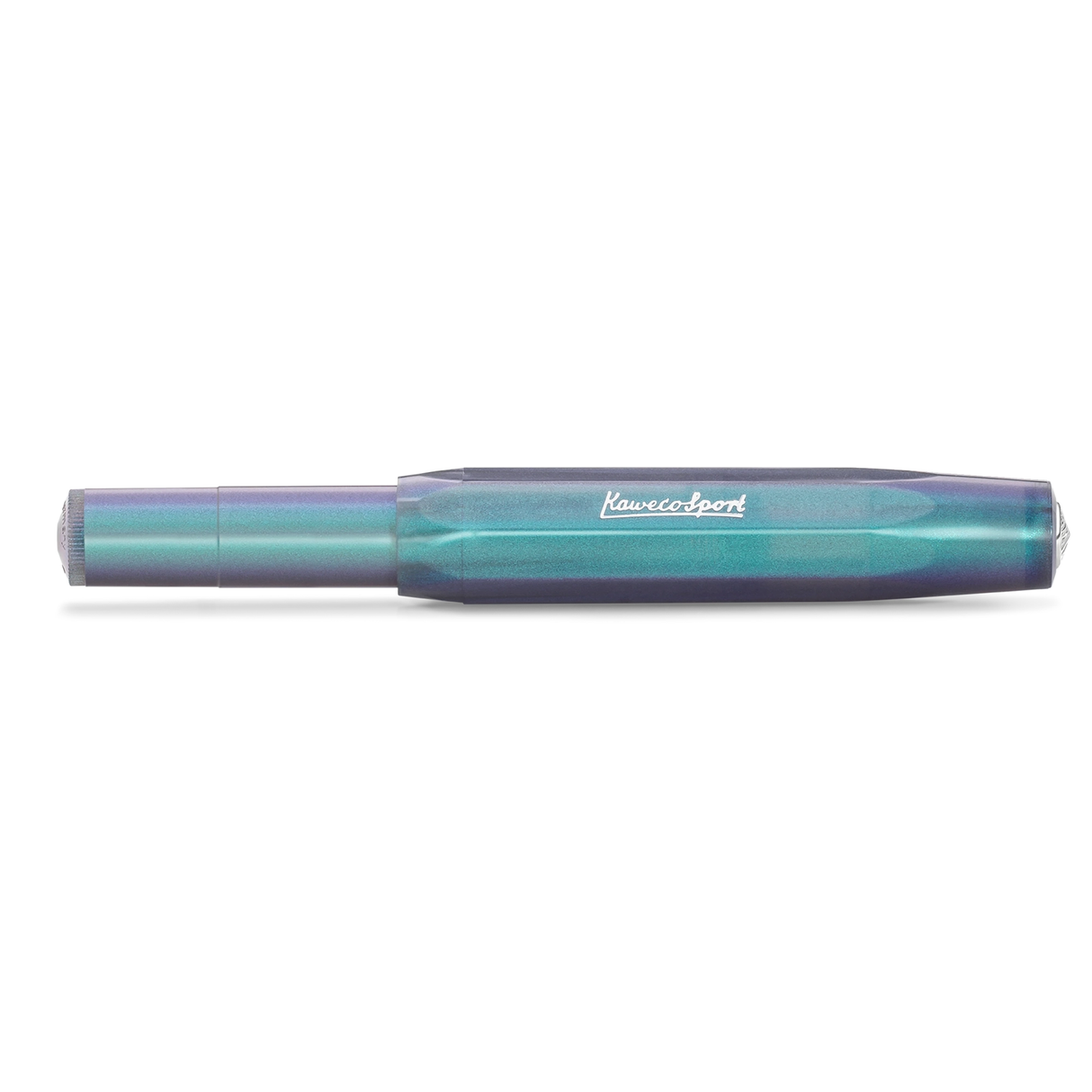Kaweco LUNAR SPORT Fountain Pen - Shadow Blue
Mysterious as the moon

Houston, we have a new series: the new LUNAR SPORT takes its first steps into the Kaweco standard range. Now the series sparkles again in two more magical nuances: While our Shadow Blue is reminiscent of mysterious galaxy nebulae in the space depths, the Light Blue shines with its more subtle and gentle properties, like forget-me-nots in full bloom.

Both are imbued with an intriguing, iridescent color change that makes the blue and purpl