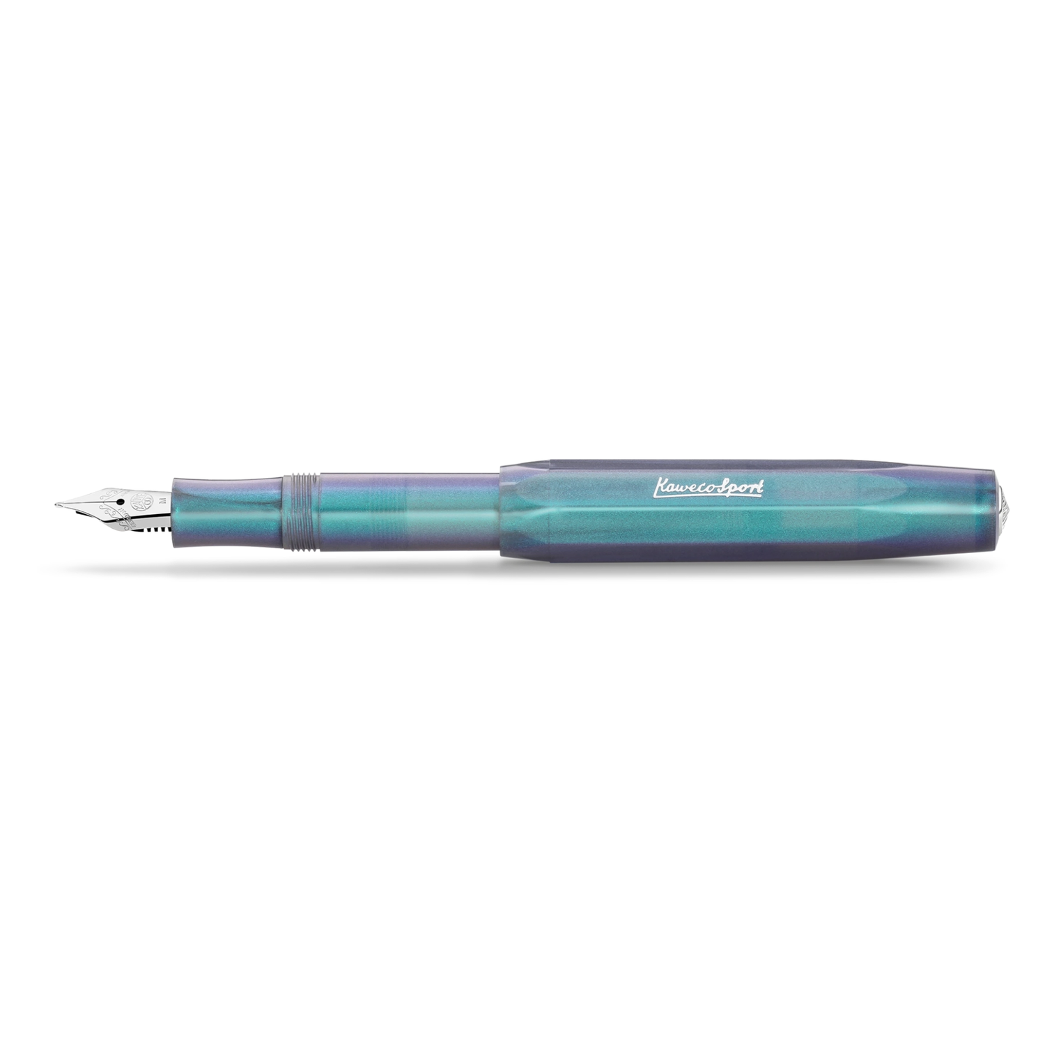 Kaweco LUNAR SPORT Fountain Pen - Shadow Blue
Mysterious as the moon

Houston, we have a new series: the new LUNAR SPORT takes its first steps into the Kaweco standard range. Now the series sparkles again in two more magical nuances: While our Shadow Blue is reminiscent of mysterious galaxy nebulae in the space depths, the Light Blue shines with its more subtle and gentle properties, like forget-me-nots in full bloom.

Both are imbued with an intriguing, iridescent color change that makes the blue and purpl