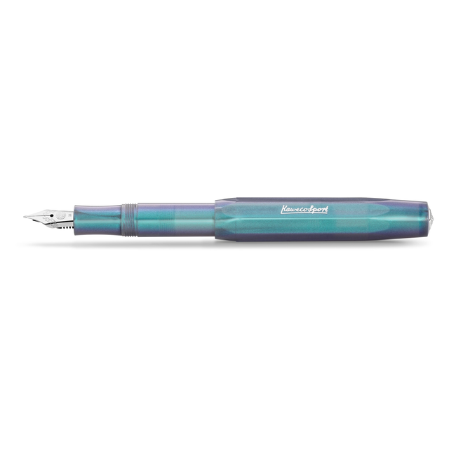 Kaweco LUNAR SPORT Fountain Pen - Shadow Blue
Mysterious as the moon

Houston, we have a new series: the new LUNAR SPORT takes its first steps into the Kaweco standard range. Now the series sparkles again in two more magical nuances: While our Shadow Blue is reminiscent of mysterious galaxy nebulae in the space depths, the Light Blue shines with its more subtle and gentle properties, like forget-me-nots in full bloom.

Both are imbued with an intriguing, iridescent color change that makes the blue and purpl