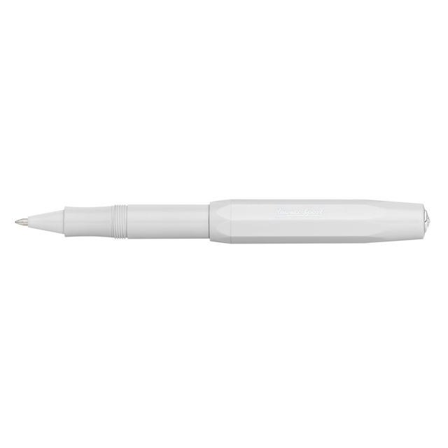 Kaweco SKYLINE SPORT Rollerball - White

The latest technology, a gel refill and ceramic ball combined with timeless design made of high-quality plastic in fresh colours.

The Kaweco Sport has been around since 1911. The rollerball for the bag has a size of only 10.5 cm when closed and grows to a normal size of 13 cm with the cap on.

The invention of the rollerball enables particularly easy and gliding writing. The gel flows uninterruptedly over the ceramic ball onto the surface of the paper.

We are parti