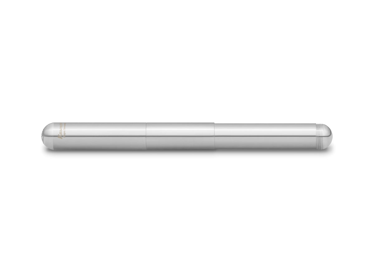 A first-class tool for the art of writing: The robust model made of solid stainless steel is ergonomically held in hand. The minimalist design gives the writing instrument a unique elegance.

Due to the model's high weight, the writing device presses easily onto the paper and promotes the writing flow. This feature allows you to write particularly long and comfortably. Besides, the Supra offers different screwing options. For example, the fountain pen's weight and length can be optimally adapted to one's ha
