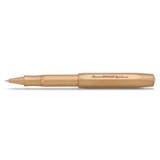 Kaweco Special Edition Bronze Sport Rollerball

Writing instruments of the series Kaweco Bronze Sport develop a natural and unique patina over time. It is a surface change that occurs due to user-related, chemical or corrosive influences. As a result of this each Kaweco Bronze Sport gradually becomes unique as it is used.

This pocket fountain pen is only 10.5 cm tall when closed and grows to a normal size of 13 cm with the cap tucked on.

The writing instrument already presses lightly onto the paper by its