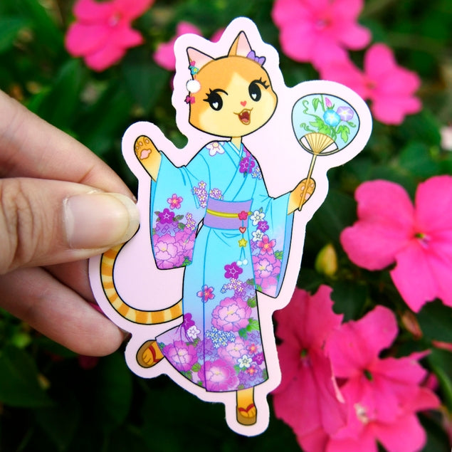 Pegatina de vinilo para kimono yukata 