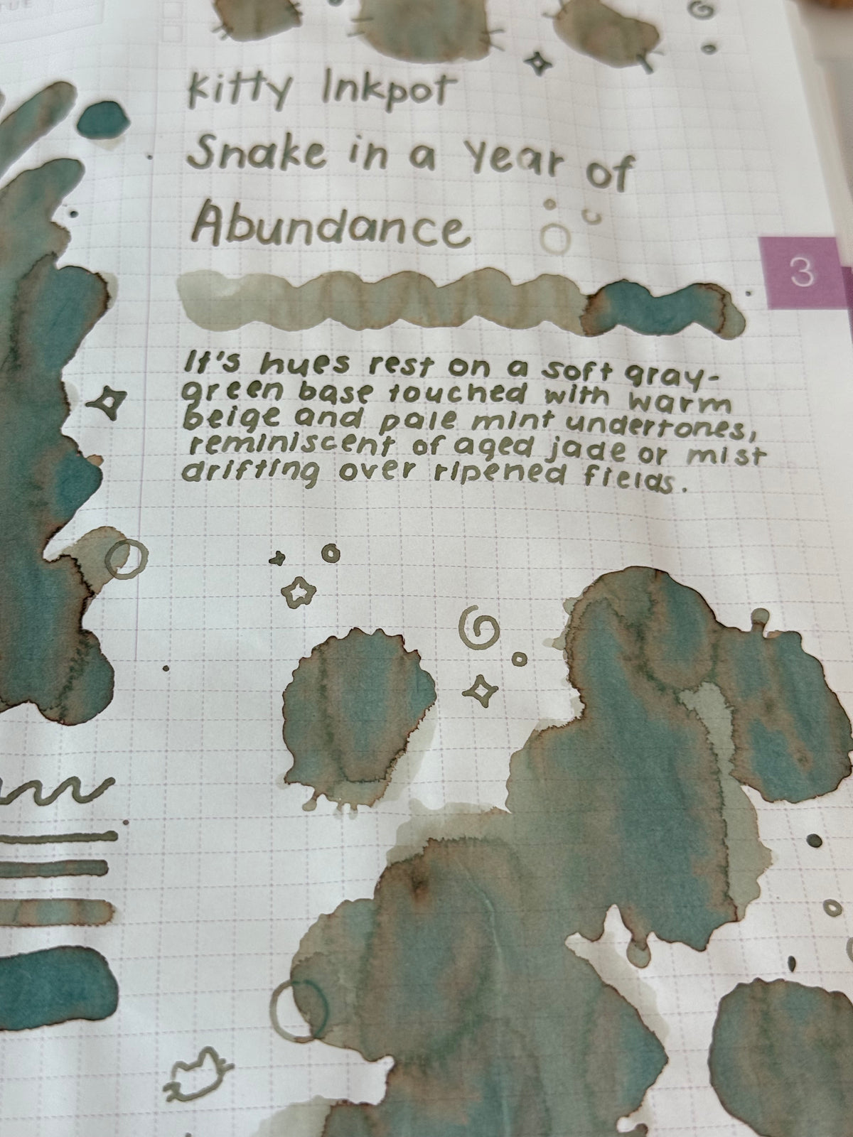 Kitty Inkpot - Snake in a Year of Abundance Ink 蛇和岁稔