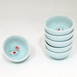 Koi Fish Kung Fu Tea Cups 6 Piece Set - Sky Blue

Size: 2.5"D x 1"H 
Material: Porcelain&nbsp;
Origin: China
