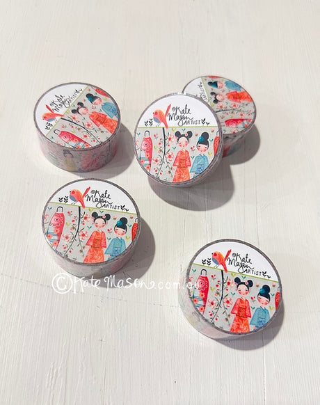 Kate Mason Artist - Kokeshi Washi Tape