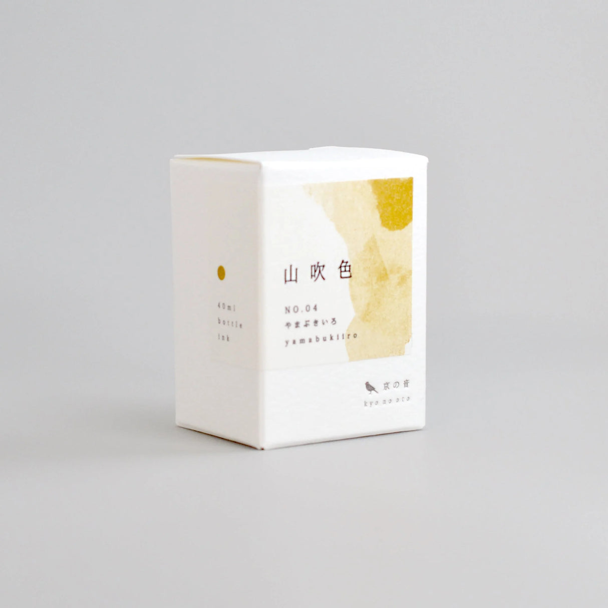 Yamabuki is a plant of the genus Kerria in the family Rosaceae. It refers to a bright reddish golden color like a Yamabuki flower. It is derived from the plant Yamabuki and has been used since ancient times.

Dye ink product number: KO-0104
Capacity: 40ml
Uses: fountain pens, pens, brushes
