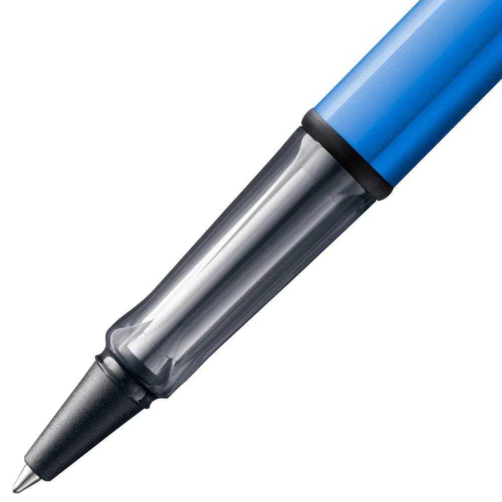 Light, lighter, LAMY AL-star: the writing classic made of resistant aluminium masters all challenges of everyday life in style. The transparent grip lies comfortably in the hand and, with an unobstructed view of the ink duct, turns the functional into a visual highlight. The series is ever inspiring with new special editions in current trendy colours and is thus an inspiring must-have in any pencil case.

Lightweight rollerball pen with ergonomic grip made of high-quality transparent plastic.

Distinctive m
