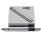 Innovative pocket pen full of transformative power.

The LAMY pico reaches unimagined greatness under pressure: the innovative pocket pen transforms into a full-size biro with just one finger movement thanks to an ingenious double push mechanism inside. Strikingly different and surprising, it brings a piece of innovation to even the smallest pencil case or even trouser pocket as a handy everyday companion.&nbsp;

Chrome finish&nbsp;with 1 refill of LAMY M 22 M black