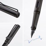 Fountain pen, icon, global success: the LAMY safari has been a beloved classic since its introduction in the 1980s and enjoys a cult status untypical for a writing instrument. Countless colours and ever-changing special editions make hearts beat faster - whether for the pencil case or the carefully curated fountain pen collection.

The LAMY safari is more than the sum of its details: it is aesthetic, robust and individual. The distinctive, self-sprung clip keeps the writing instrument securely fastened in p