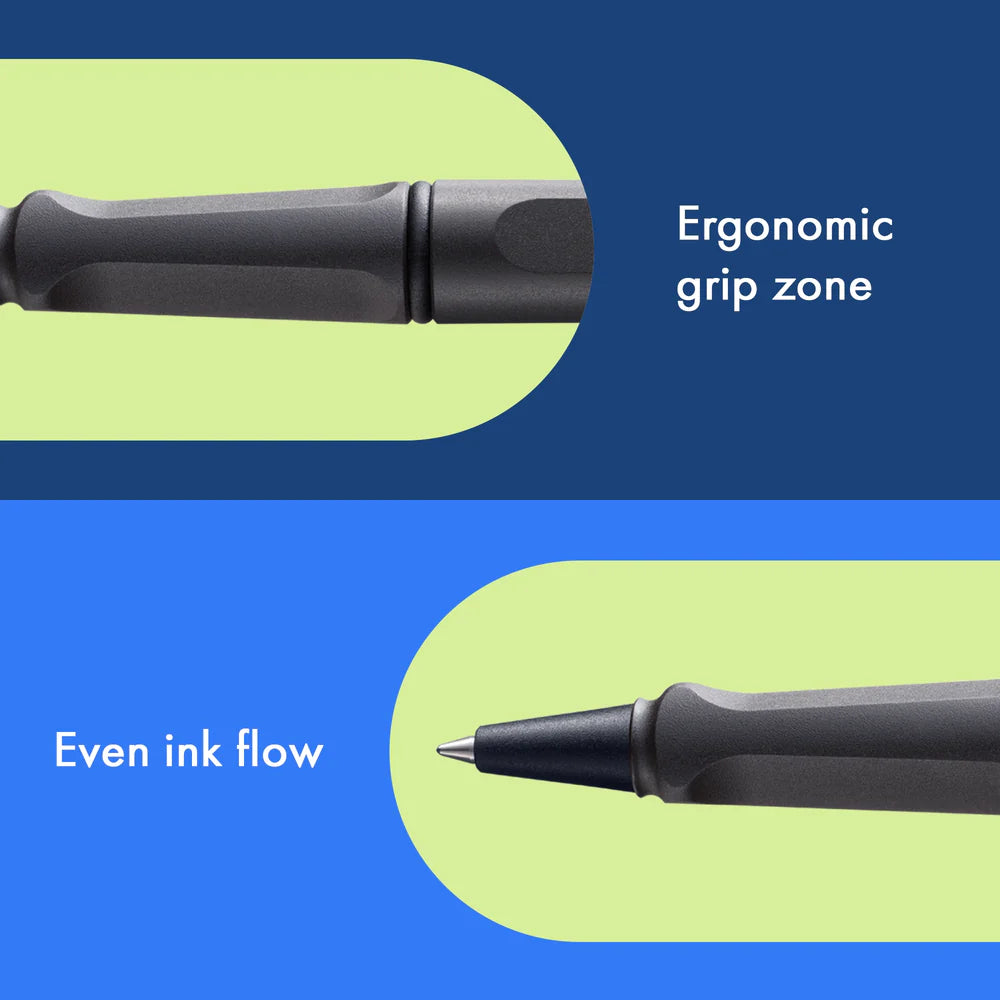 Fountain pen, icon, global success: the LAMY safari has been a beloved classic since its introduction in the 1980s and enjoys a cult status untypical for a writing instrument. Countless colours and ever-changing special editions make hearts beat faster - whether for the pencil case or the carefully curated fountain pen collection.

The LAMY safari is more than the sum of its details: it is aesthetic, robust and individual. The distinctive, self-sprung clip keeps the writing instrument securely fastened in p