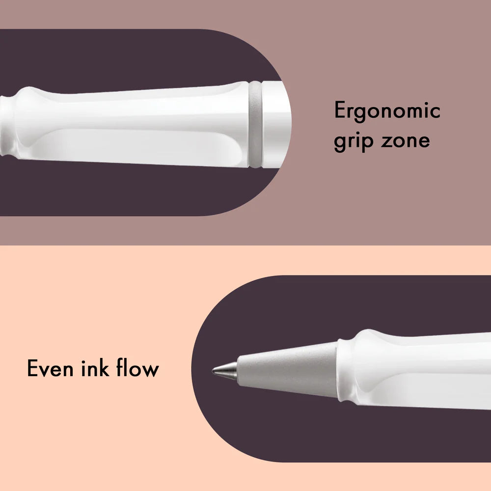 Fountain pen, icon, global success: the LAMY safari has been a beloved classic since its introduction in the 1980s and enjoys a cult status untypical for a writing instrument. Countless colours and ever-changing special editions make hearts beat faster - whether for the pencil case or the carefully curated fountain pen collection.

The LAMY safari is more than the sum of its details: it is aesthetic, robust and individual. The distinctive, self-sprung clip keeps the writing instrument securely fastened in p