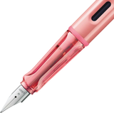 LAMY Special Edition AL-Star Fountain Pen - Flamingo

Light, lighter, LAMY AL-star: the writing classic made of resistant aluminium masters all challenges of everyday life in style. The transparent grip lies comfortably in the hand and, with an unobstructed view of the ink duct, turns the functional into a visual highlight. The series is ever inspiring with new special editions in current trendy colours and is thus an inspiring must-have in any pencil case.

Lightweight fountain pen with polished steel nib 