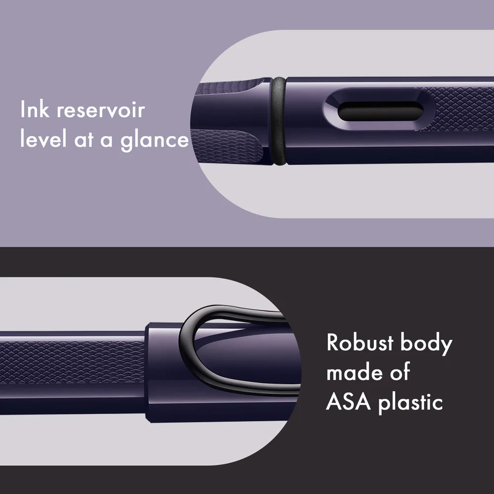 LAMY Special Edition Safari Fountain Pen - Meteora

Fountain pen, icon, global success: the LAMY safari has been a beloved classic since its introduction in the 1980s and enjoys a cult status untypical for a writing instrument. Countless colours and ever-changing special editions make hearts beat faster - whether for the pencil case or the carefully curated fountain pen collection.

The LAMY safari is more than the sum of its details: it is aesthetic, robust and individual. The distinctive, self-sprung clip