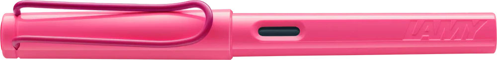 LAMY Special Edition Safari Fountain Pen - Neon Pink

Fountain pen, icon, global success: the LAMY safari has been a beloved classic since its introduction in the 1980s and enjoys a cult status untypical for a writing instrument. Countless colours and ever-changing special editions make hearts beat faster - whether for the pencil case or the carefully curated fountain pen collection.

The LAMY safari is more than the sum of its details: it is aesthetic, robust and individual. The distinctive, self-sprung cl