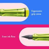LAMY Special Edition Safari Fountain Pen - Neon Yellow

Fountain pen, icon, global success: the LAMY safari has been a beloved classic since its introduction in the 1980s and enjoys a cult status untypical for a writing instrument. Countless colours and ever-changing special editions make hearts beat faster - whether for the pencil case or the carefully curated fountain pen collection.

The LAMY safari is more than the sum of its details: it is aesthetic, robust and individual. The distinctive, self-sprung 