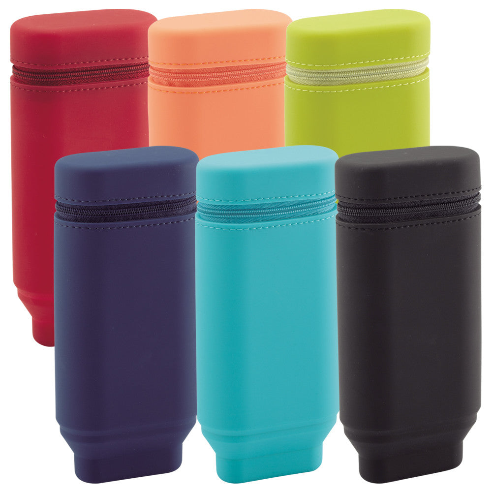 Lihit Lab Smart Fit Stand Pen Case Yellow Green