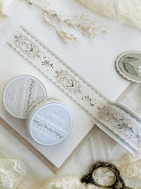 Cinta washi con encaje de lirio de los valles de 30 mm