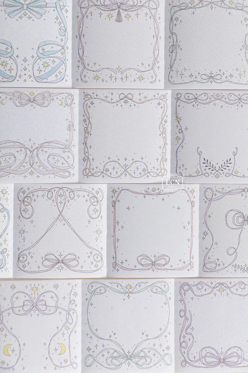 Lin Chia Ning Memo Sticker Roll - Bow Frames

A whimsical peel‑and‑stick memo roll featuring delicate bow‑themed frames.&nbsp;

Size: 5cm x 10M&nbsp;
Loop: 95 cm&nbsp;
Simili paper