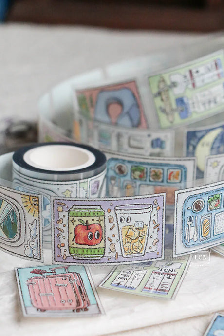 Lin Chia Ning PET Tape - When Travel

When travel color UV printing PET tape


Design by LinChiaNing

Made in Taiwan

PET tape.
Width: 5cm / Length: 10m
Loop: 100 cm&nbsp;
NOT pre-cut
Comes with one (1) roll of tape
Actual color might differ slightly from how it appears on screen due to differences in monitors